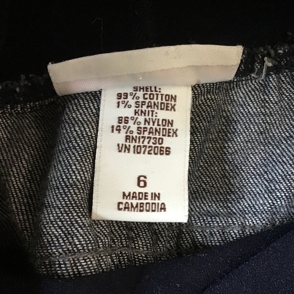 LIZ Lange Target Maternity Jeans Bootcut Full Panel Dark Blue Size 6 - Picture 8 of 14